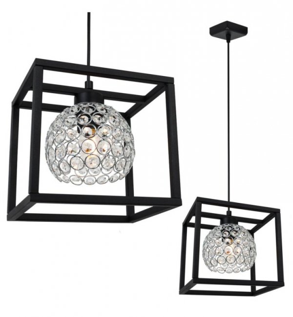 Lampa wisząca nowoczesna - CRYSTAL CAGE 2370/1/C LIGHT HOME