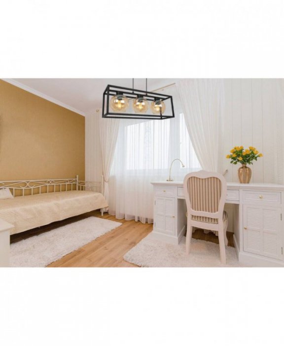 Lampa wisząca ze szklanymi kloszami - HAGA CAGE 2370/3/M LIGHT HOME