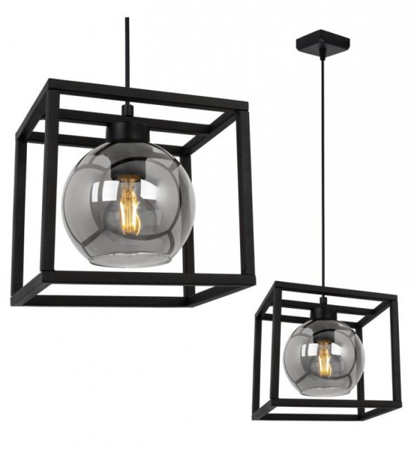 Lampa wisząca nowoczesna - HAGA CAGE 2370/1/G LIGHT HOME
