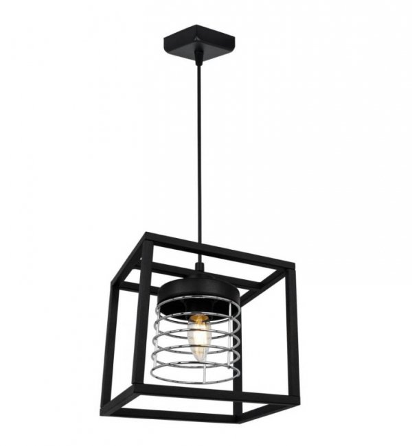 Lampa wisząca nowoczesna - RASTI CAGE 2370/1/CH LIGHT HOME