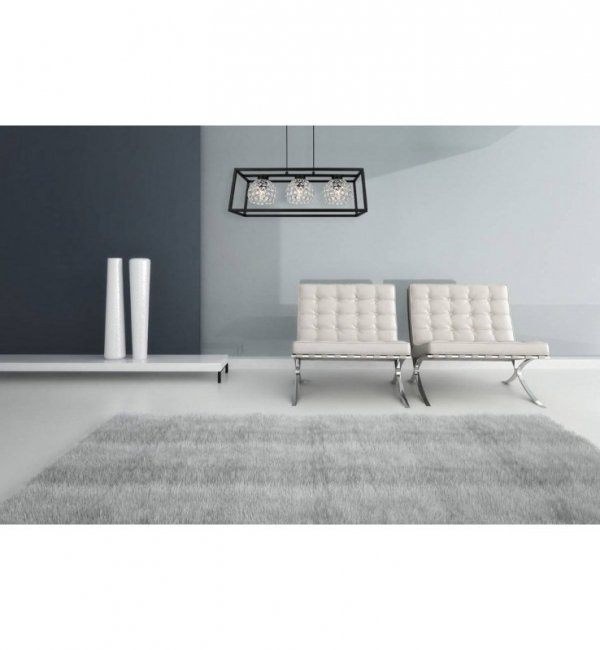 Lampa wisząca nowoczesna - CRYSTAL CAGE 2370/3/CH LIGHT HOME