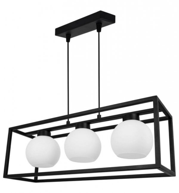 Lampa wisząca ze szklanymi kloszami - ELIZA CAGE 2370/3 LIGHT HOME