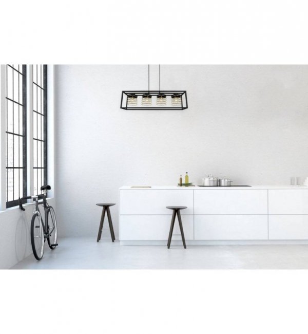 Lampa wisząca nowoczesna - RASTI CAGE 2370/4/Z LIGHT HOME