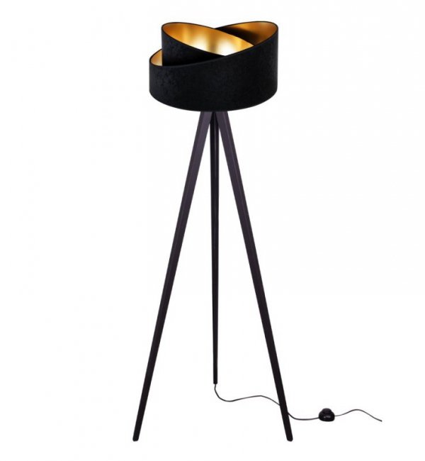 LAMPA PODŁOGOWA TRÓJNÓG ABAŻUR WELUROWY KOLORY MEDIOLAN LIGHT HOME