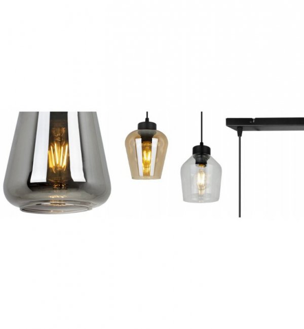 Lampa wisząca ze szklanymi kloszami - RIJEKA 2383/3/MIX LIGHT HOME