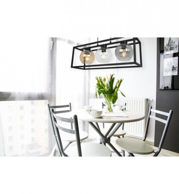 Lampa wisząca ze szklanymi kloszami - HAGA CAGE 2370/3/MIX LIGHT HOME