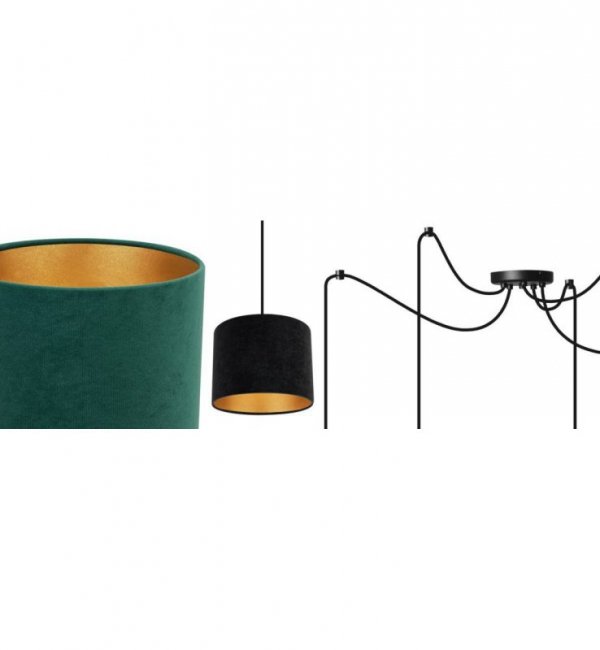 Lampa wisząca z abażurami - SPIDER MEDIOLAN 2360/5 LIGHT HOME