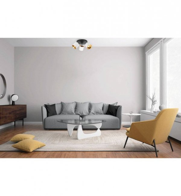 Lampa sufitowa nowoczesna - GAMA 2125/3OP/B LIGHT HOME