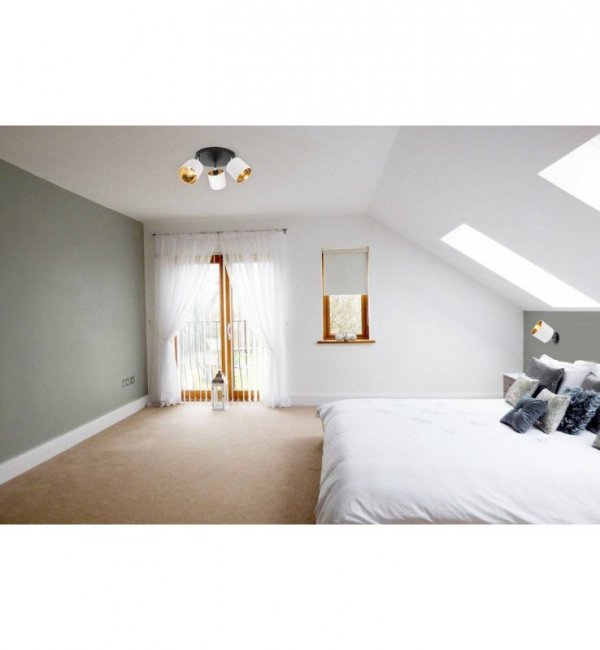 Kinkiet z abażurem - GAMA 2125KP/B LIGHT HOME