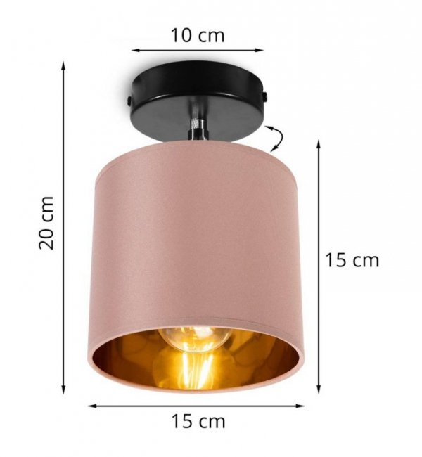 Kinkiet z abażurem - GAMA 2125KP/Ł LIGHT HOME