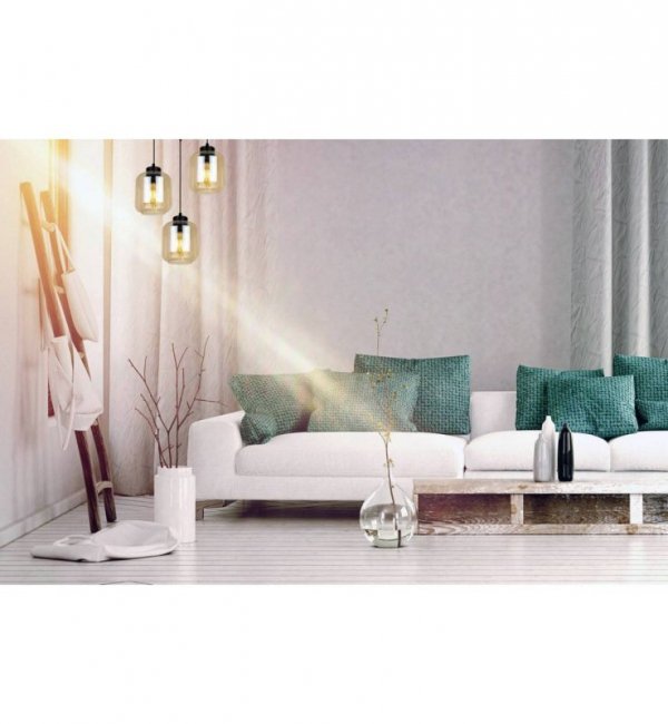 Lampa wisząca ze szklanymi kloszami - NOVALJA 2395/3OW LIGHT HOME