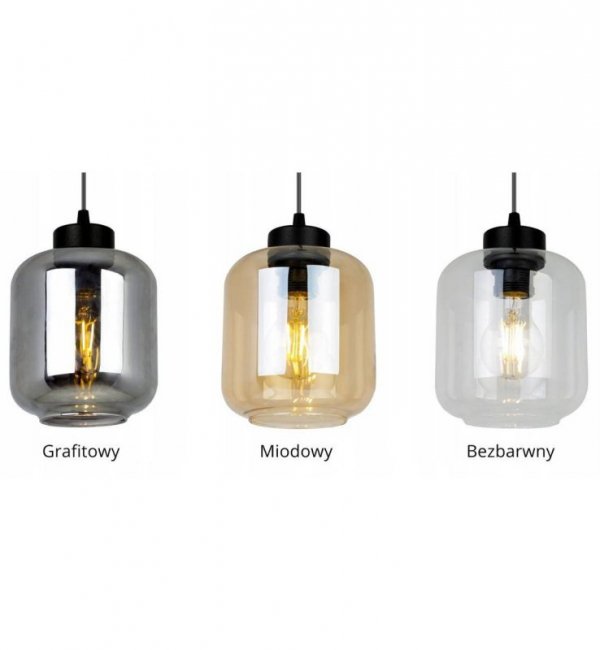 Lampa wisząca ze szklanymi kloszami - NOVALJA 2395/3OW LIGHT HOME