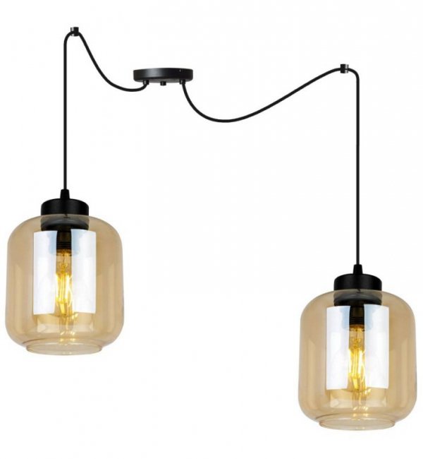 Lampa wisząca ze szklanymi kloszami - SPIDER NOVALJA 2395/2 LIGHT HOME