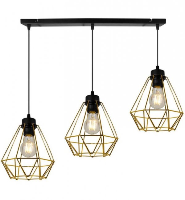 Lampa LOFT  - NUVOLA GOLD 2034/3 LIGHT HOME