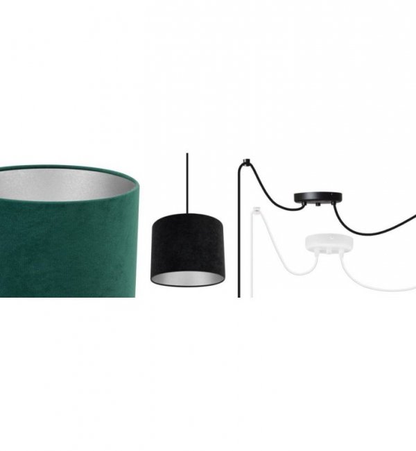 Lampa abażur materiałowa - SPIDER MEDIOLAN 2360/2/C LIGHT HOME