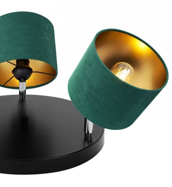 LAMPA SUFITOWA PLAFON WELUROWE ABAŻURY ZŁOTY ŚRODEK LIGHT HOME MEDIOLAN