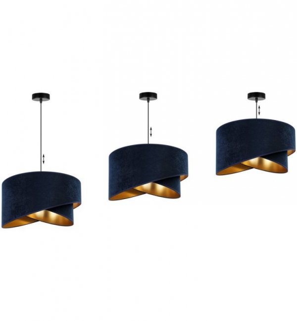 Lampa wisząca z abażurami - MEDIOLAN 2355/1/GZ LIGHT HOME