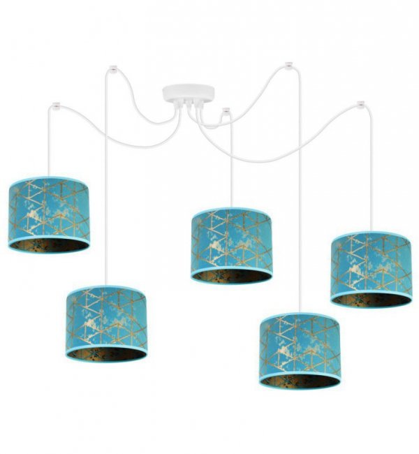 Lampa wisząca z abażurami - WERONA 2404/20/5P LIGHT HOME