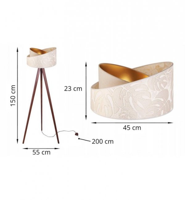 Lampa podłogowa  - WERONA 2407/LB/TDP LIGHT HOME
