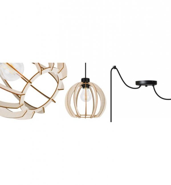 Zwis wiszący pojedynczy dekoracyjny - SPIDER TIMBER 2359/2 LIGHT HOME