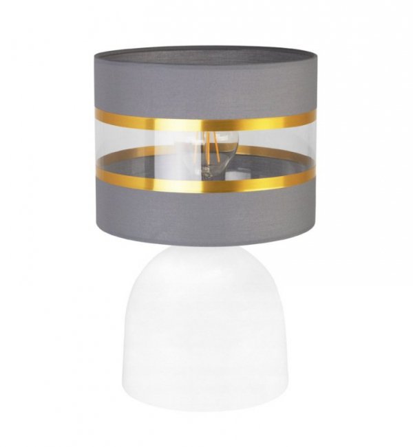 Lampa stołowa Elegance Gold, abażur, metal, lampka nocna LIGHT HOME