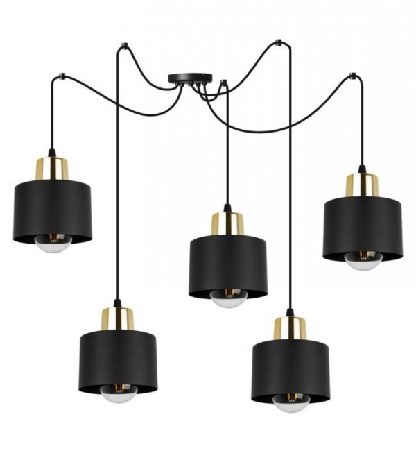 Lampa Nowoczesna Sufitowa Typu Pająk SPIDER PANTA Czarna LIGHT HOME