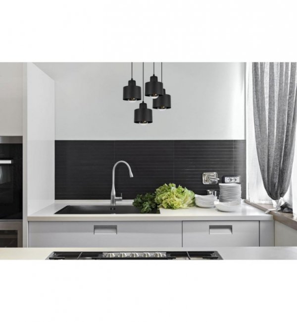 Lampa wisząca PANTA, 4 źródła światła, E27, okrągła podsufitka, regulacja LIGHT HOME