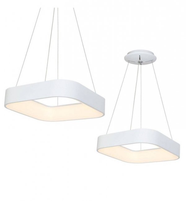 Nowoczesna designerska lampa wisząca led ASTRO z regulacją, biała LIGHT HOME