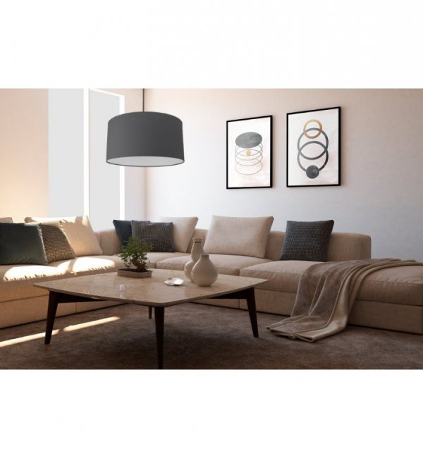 Nowoczesny abażur MATERO, okrągły, szerokość 40 cm, 13 kolorów, E27 LIGHT HOME