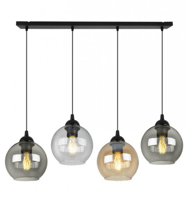Industrialna Regulowana Lampa Wisząca z Metalu i Szkła MIX LIGHT HOME