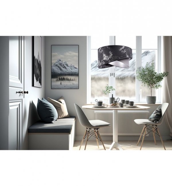 Lampa Wisząca z Abażurem Żyrandol w Stylu Glamour E27 WERONA LIGHT HOME