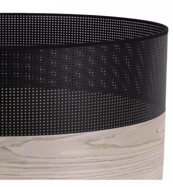 Lampa sufitowa WOOD, abażur z naturalnego drewna dębowego, E27