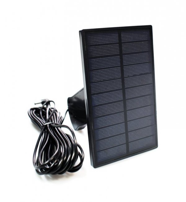Lampa solarna FLEXI, poczwórna, naświetlacz ogrodowy LED, czujnik zmierzchu i ruchu, z pilotem