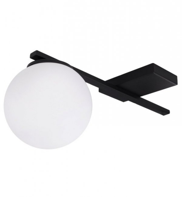 Lampa sufitowa ALTA, czarny plafon, białe kule, nowoczesny, loft, 1 źródło światła, E14