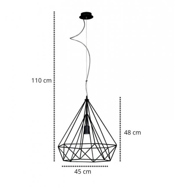 Lampa wisząca regulowana - FORM 1485/1 LIGHT HOME