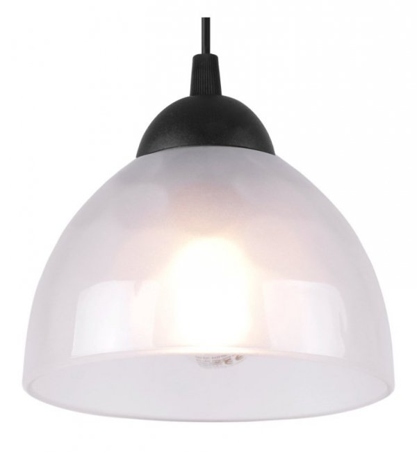 Lampa wisząca VENICE, sufitowa, długi czarny pająk loft, mleczne białe szklane misy, do salonu
