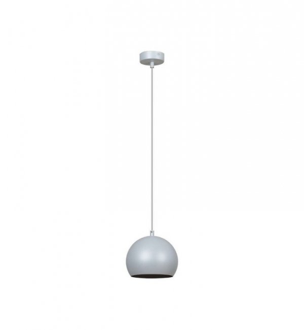 OUTLET -30% Nowoczesna Lampa Wisząca Kula Ball Jasnoszary