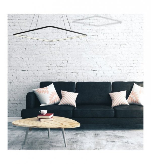 Lampa wisząca sufitowa żyrandol LED NIX, w kolorze czarnym, do jadalni i salonu