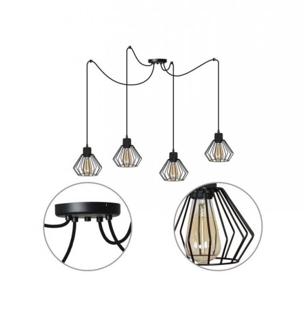 Lampa wisząca nowoczesna - SPIDER 1920/4 LIGHT HOME