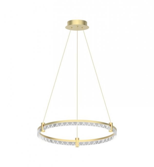 Lampa wisząca sufitowa żyrandol LED ELEGANCE, w kolorze złotym, glamour