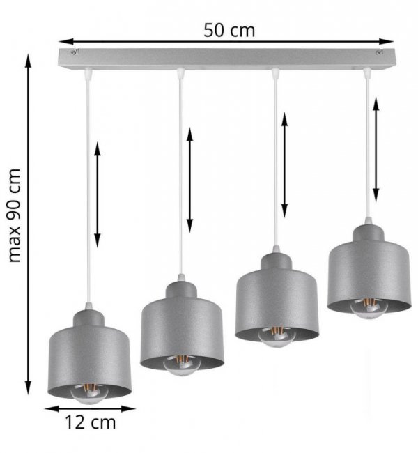 Lampa wisząca nowoczesna - PATTAYA 2102/4L LIGHT HOME