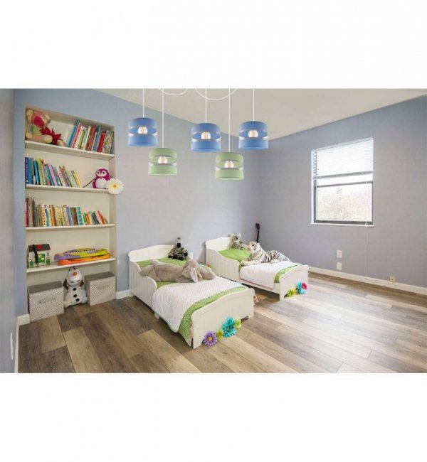 Lampa wisząca z abażurem - SPIDER LOLLIPOP 2175/5 LIGHT HOME