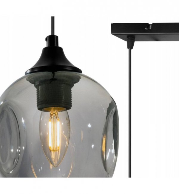 LAMPA WISZĄCA NAD STÓŁ SZKLANA KOLORY KLOSZY PRAGA HOME LIGHT HOME