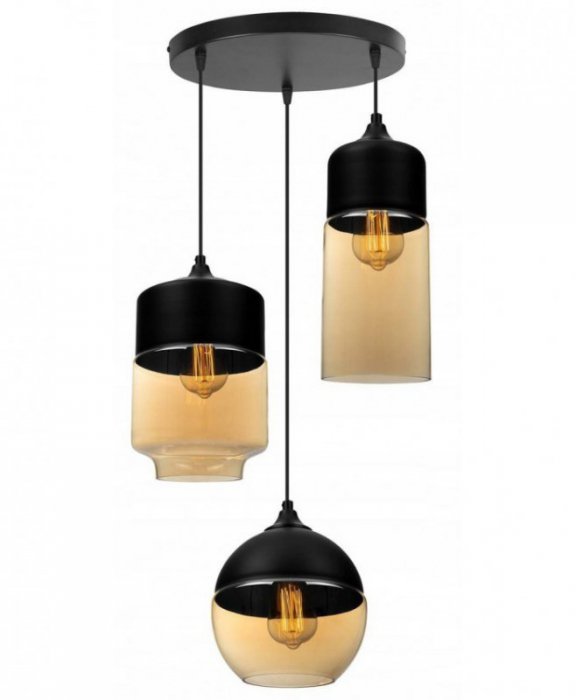 Lampa wisząca ze szklanymi kloszami - OSLO 2234/3/OW/M/MIX LIGHT HOME