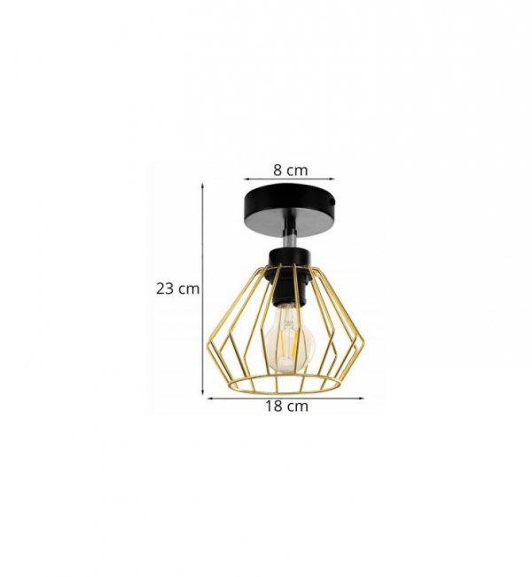 Lampa 1-płomienna LOFT  - SANTOS 2211/1 LIGHT HOME