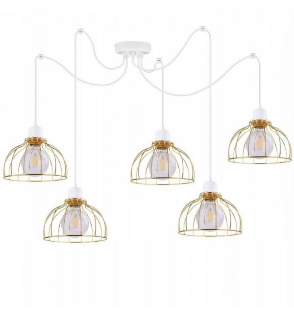 Lampa wisząca ze szklanymi kloszami - SPIDER MOBI 2180/5 LIGHT HOME