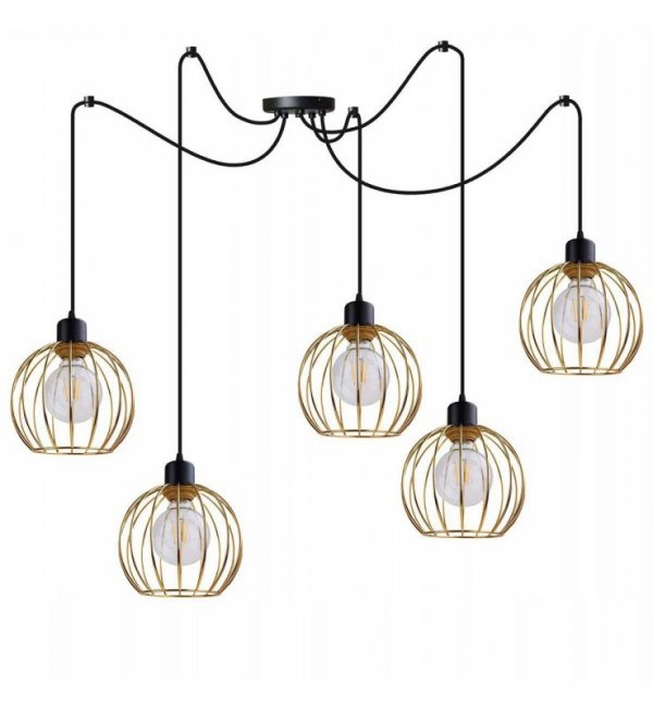 Lampa wisząca nowoczesna - SPIDER MONA 2180/5 LIGHT HOME