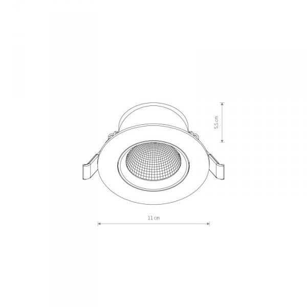 NOWODVORSKI OPRAWKA SUFITOWA OCZKO HALOGENOWE EGINA LED 10W
