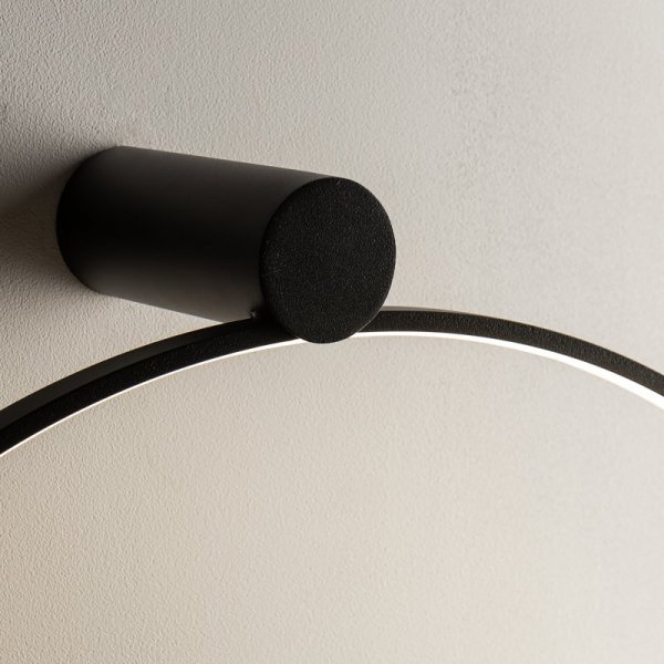 NOWODVORSKI LAMPA SUFITOWA PLAFON KOŁO RING OBRĘCZ CZARNA CIRCOLO LED M 10865