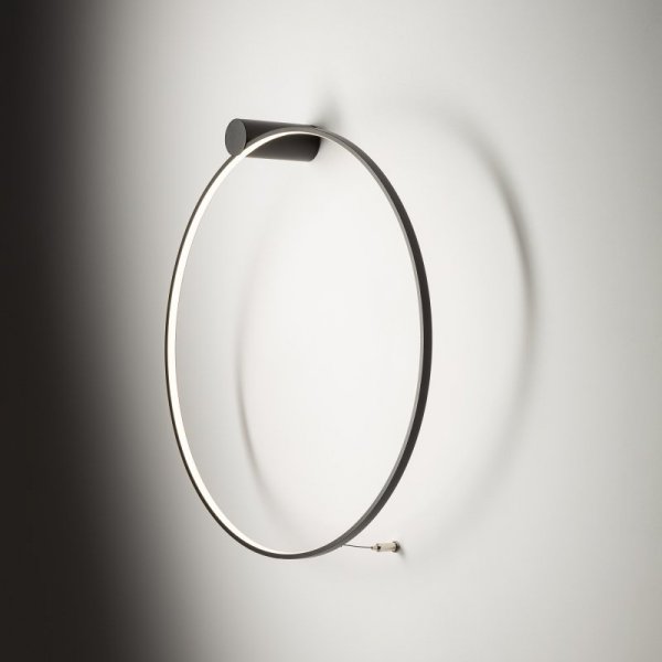 NOWODVORSKI LAMPA SUFITOWA PLAFON KOŁO RING OBRĘCZ CZARNA CIRCOLO LED M 10865